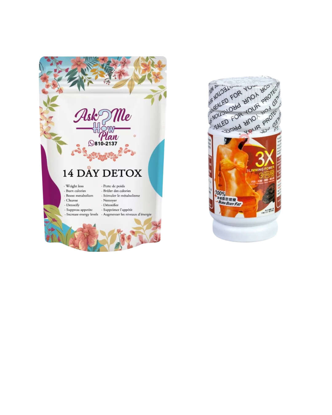 3X and Detox Tea Package