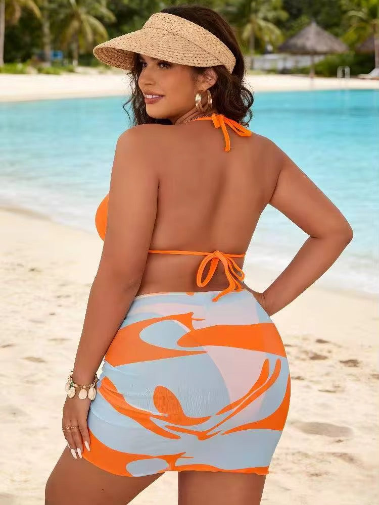 Citrus Glow 3-Piece Bikini Set