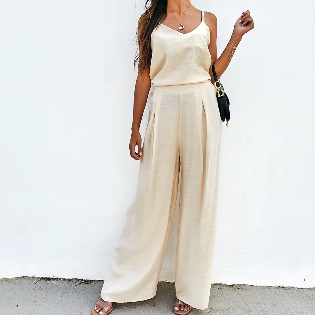 The Santorini Satin Two-Piece