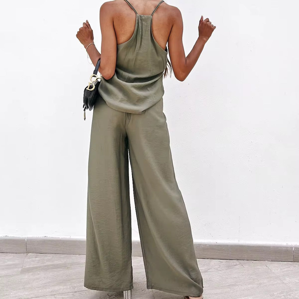 The Santorini Satin Two-Piece