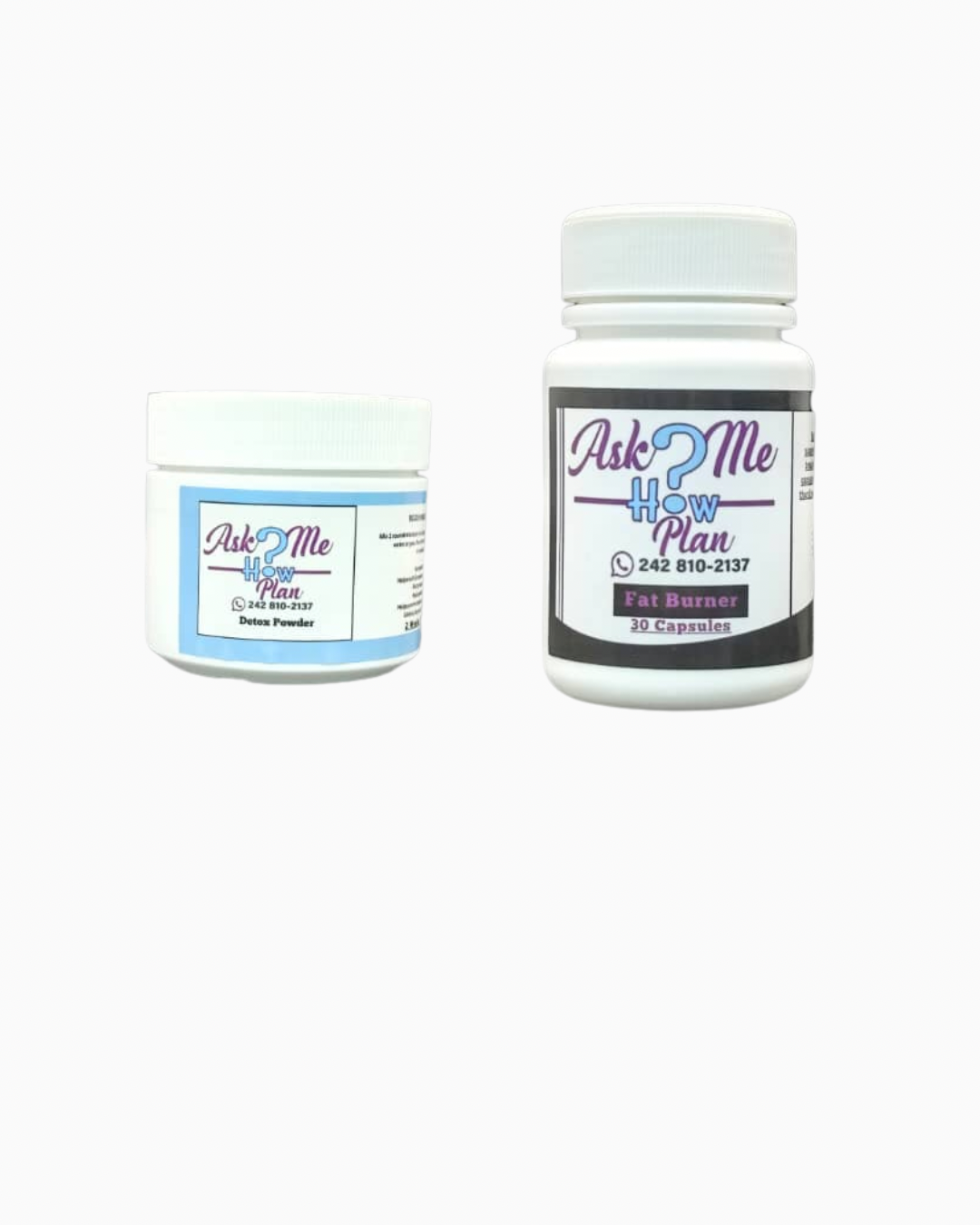 Ask Me How Fat Burner and Detox Powder Package