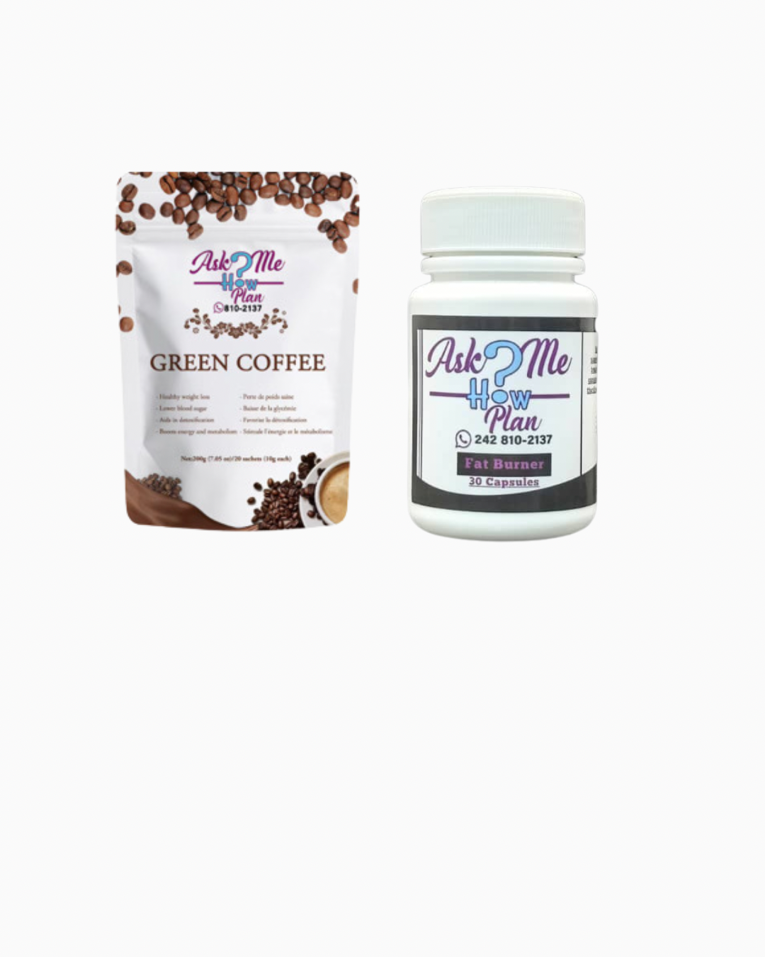 Ask Me How Fat Burner and Detox Coffee Package