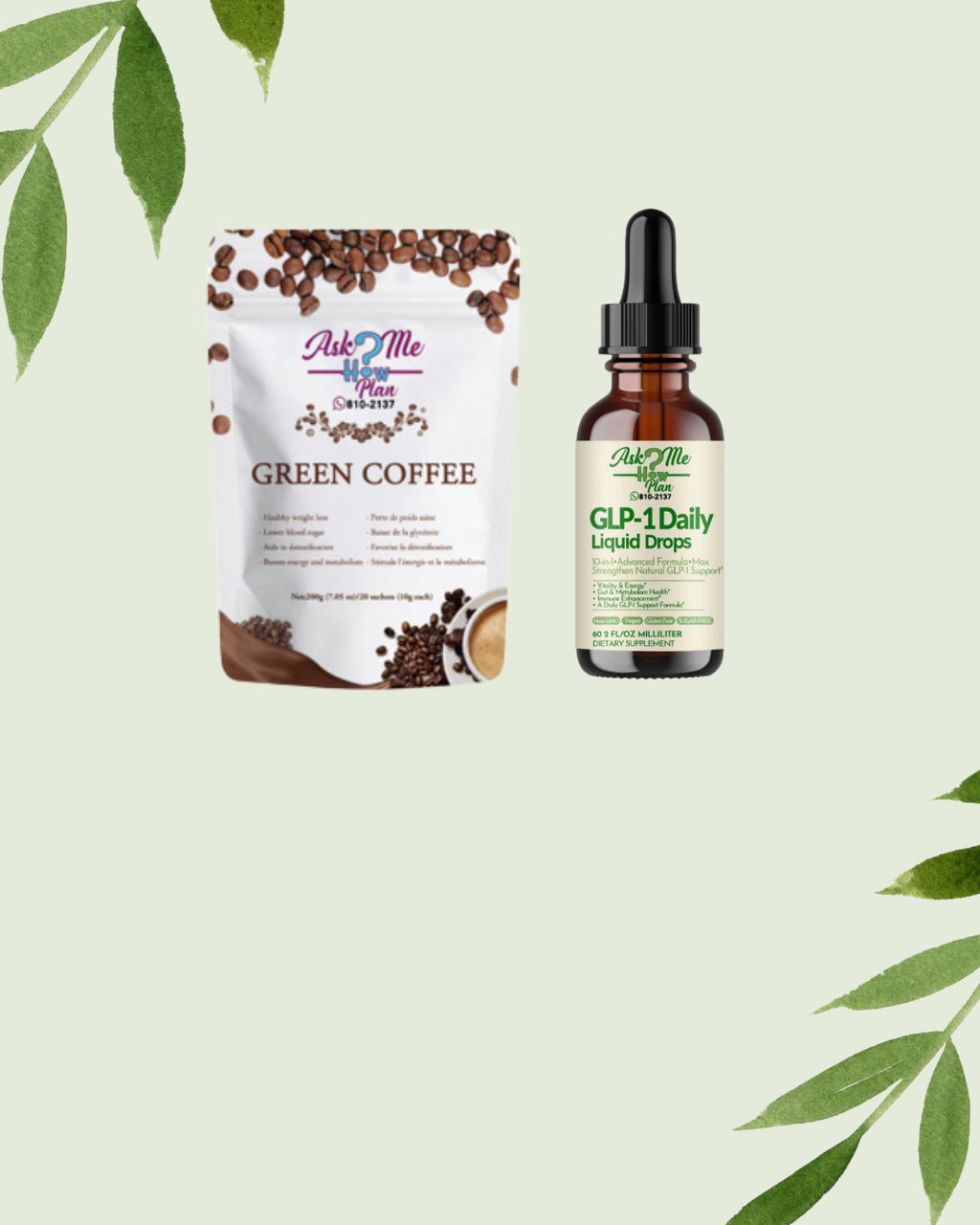 Slimming Drops and Detox Coffee Package