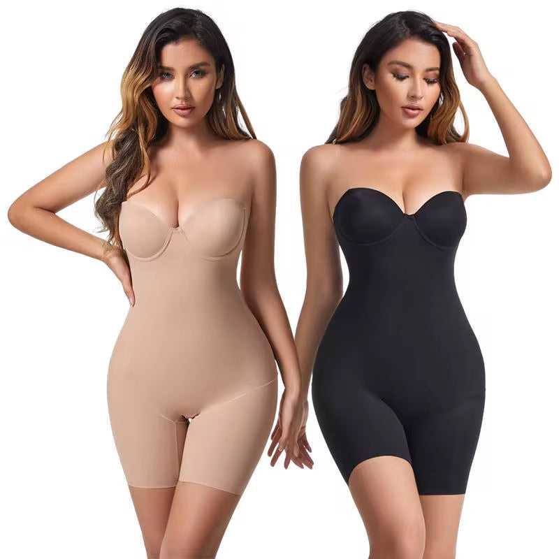 The Hourglass Mid-Thigh Bodysuit built in cup