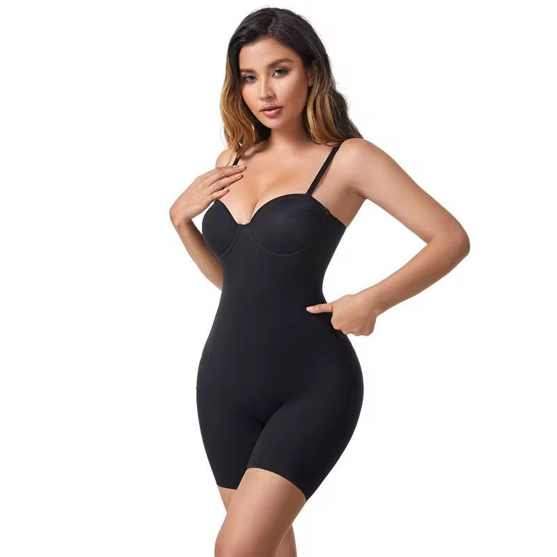 The Hourglass Mid-Thigh Bodysuit built in cup