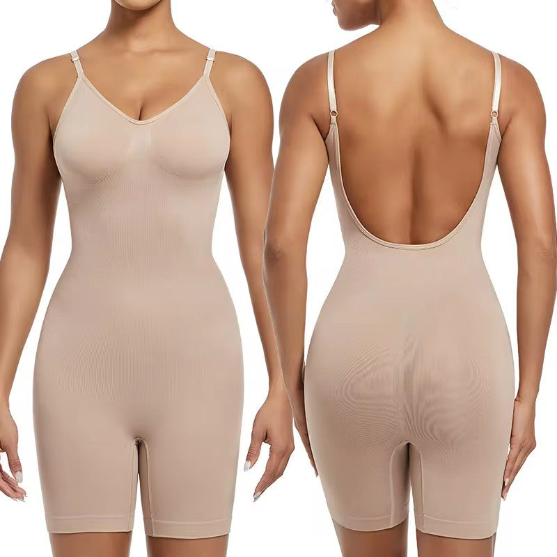 Deep V-Neck Sculpting Bodysuit