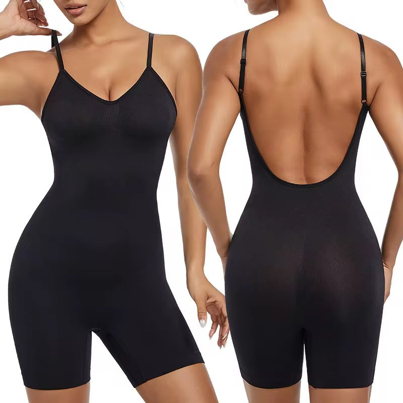 Deep V-Neck Sculpting Bodysuit