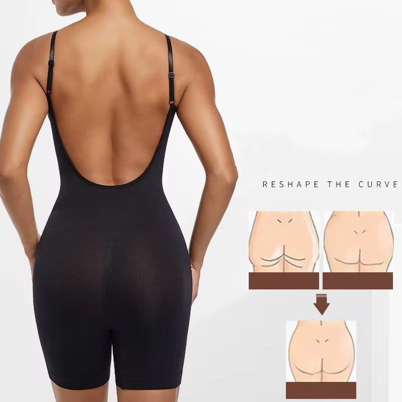 Deep V-Neck Sculpting Bodysuit
