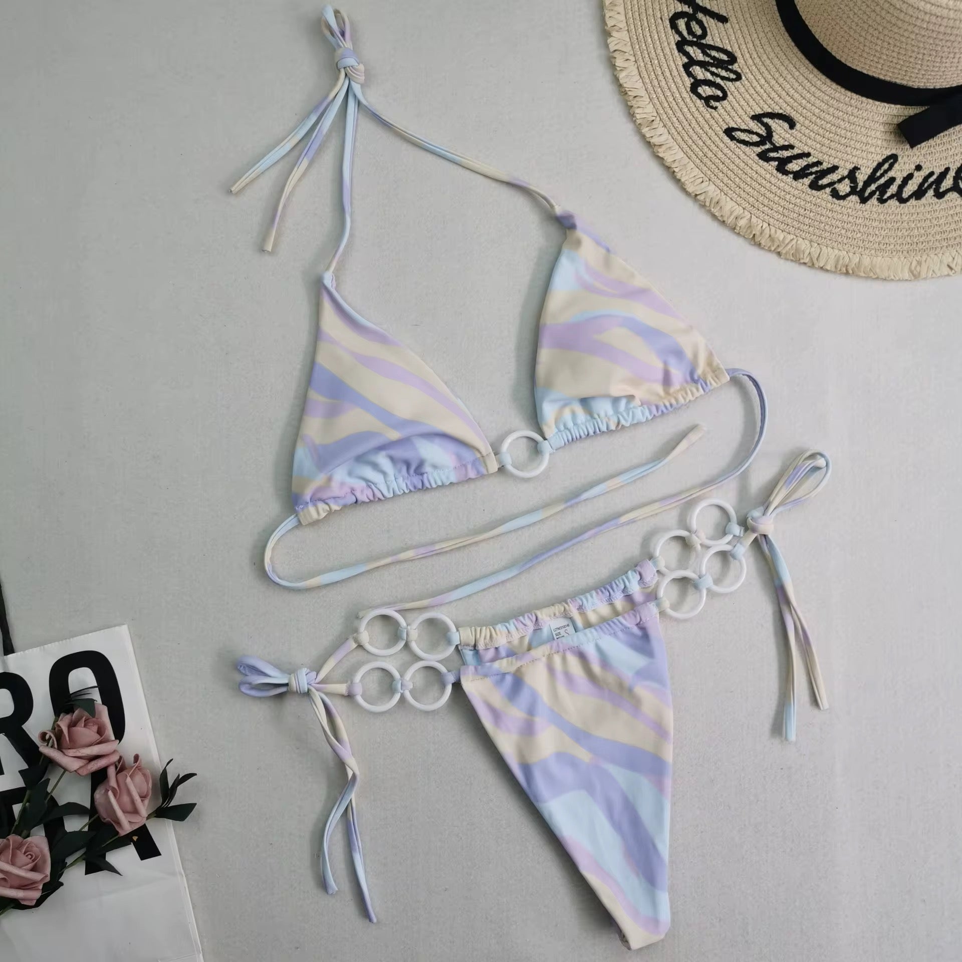 Ring Detail 2-Piece String Bikini